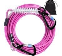 Snagle Paw Laisse pour chien de 15 m, laisse de jardin de grande taille très durable pour chiens de grande taille, résistance à la déchirure : crochet et ressort rotatifs de 100 livres, laisse pour