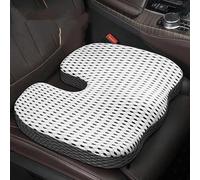 SNAHLPER Coussin Siege Voiture pour VW Golf 7 Variant Wagen, Mousse Mémoire Forme Coussin Siege Voiture Coussin, Coussin Rehausseur Adulte Ergonomique,Light Gray
