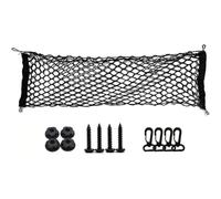 SNAHLPER Filet Rangement Coffre Voiture pour Benz EQA 250 250+ 300 350, Universel Double Couche Filet Élastique Coffre, avec 4 Crochets Renforcement Solides,90 * 40CM