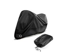 SNAHLPER Housse Moto Imperméable pour Wottan Motor Storm -x 125, Housse Protection 190T Polyester, Bache Etanche avec Trous Serrure, Pluie Poussière UV Neige,Black-XXXL(265 * 105 * 125CM)