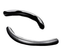 SNAHLPER Housse Volant Voiture pour Ferrari California 2009-2020, Protection Volant segmentée, Housse Volant Universelle 38 Centimètres, Antidérapante Confortable, Carbon Fiber Texture-Black