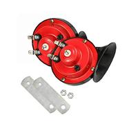 Snail Air Horn train Corne Kit Moto électrique Corne 24V 300dB super bruyants Horns pour Camions Autos Motos Bateaux Noir Rouge 2PCS haut de gamme