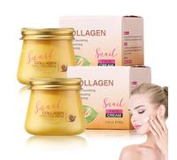 Snail Collagen Face Cream, Snail Collagen Rejuvenating Cream, nail Hydrating Anti-Wrinkle and Rejuvenating ream, Brightening Moisturizing Repair Firming ream (2 Pcs)