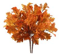 SNAIL GARDEN 2 Bouquets de Rami de Chêne Artificiel Automnal (55cm) - Déco Automne Réaliste à Dégradé de Couleurs, Décoration Automne pour Vase, Thanksgiving, Fêtes et Maison