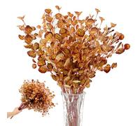 Snail Garden 2 Paquets 780 Tiges d'Eucalyptus Artificiel,Tiges Artificielles Feuilles d'automne,Bouquet d'Eucalyptus Artificiel Fausse Verdure pour Décorations d'automne