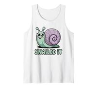 Snail It Land Snail Funny Snail Accomplishment Pun Punny Débardeur
