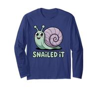 Snail It Land Snail Funny Snail Accomplishment Pun Punny Manche Longue