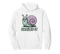 Snail It Land Snail Funny Snail Accomplishment Pun Punny Sweat à Capuche