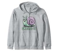 Snail It Land Snail Funny Snail Accomplishment Pun Punny Sweat à Capuche