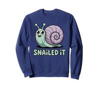 Snail It Land Snail Funny Snail Accomplishment Pun Punny Sweatshirt