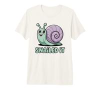 Snail It Land Snail Funny Snail Accomplishment Pun Punny T-Shirt Haut de Gamme