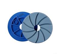 Snail Lock Roue de ponçage de bord de 12,7 cm pour tampons de polissage de sol en béton, compatible avec les machines à bords automatiques pour marbre et granit avec bord lisse biseauté (grain 400)