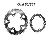 Snail-Plateau Double Rond Ovale 110bwindpour Vélo De Route,Gravel Pour S233,Red Rival,S350,S900,2x50t,35t,34t,52t,36t,53t,39t - Type [Oval Black 50]-35t