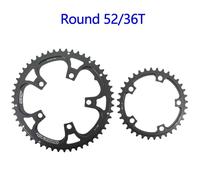 Snail-Plateau Double Rond Ovale 110bwindpour Vélo De Route,Gravel Pour S233,Red Rival,S350,S900,2x50t,35t,34t,52t,36t,53t,39t - Type [Round Black 52]-36t