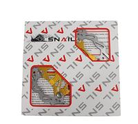 Snail Rotor de frein à disque de 160 mm avec 6 boulons pour vélo de route, VTT, BMX, en acier inoxydable, 160 mm (160 doré)