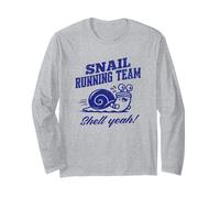 Snail Running Team Shell Yeah, Dessin animé Amusant Manche Longue