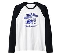 Snail Running Team Shell Yeah, Dessin animé Amusant Manche Raglan