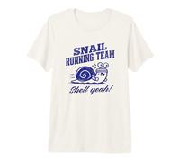 Snail Running Team Shell Yeah, Dessin animé Amusant T-Shirt Haut de Gamme