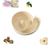 Snail Shape Strainer, New Automatic Vegetable and Fruit Washer Snail-Shaped Drain Basket, 4-in-1 Fruit and Vegetable Wash, Rotating Washing Bowl with Strainer for Cleaning Meat Seafood (#02)