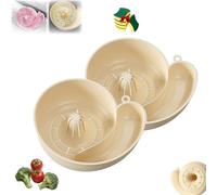 Snail Shape Strainer, New Automatic Vegetable and Fruit Washer Snail-Shaped Drain Basket, 4-in-1 Fruit and Vegetable Wash, Rotating Washing Bowl with Strainer for Cleaning Meat Seafood (2 * 02)