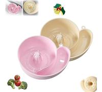 Snail Shape Strainer, New Automatic Vegetable and Fruit Washer Snail-Shaped Drain Basket, 4-in-1 Fruit and Vegetable Wash, Rotating Washing Bowl with Strainer for Cleaning Meat Seafood (2colors)
