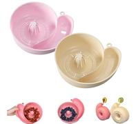 snail-shaped drain basket berry washer spinner bowls,snail shaped fruit washer,snail-shape rotating strainer,snail shaped fruit washer bowl,panier égouttoir à escargots, Vegetable Fruit Bowl-2pcs-A+B