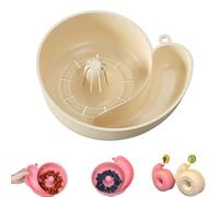 snail-shaped drain basket berry washer spinner bowls,snail shaped fruit washer,snail-shape rotating strainer,snail shaped fruit washer bowl,panier égouttoir à escargots, Vegetable Fruit Bowl-1pcs-B
