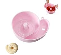 Snail Shaped Fruit Washer, New Automatic Vegetable and Fruit Washer Snail-Shaped Drain Basket, Spinner Bowls, Multipurpose Rinse Drain Basket for Kitchen (Pink)