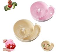 Snail Shaped Fruit Washer, Rotating Snail Shape Drainer with Strainer, Portable Vegetable Washer for Small Fresh Product Lovers (2pcs)