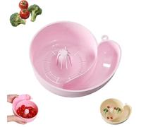Snail Shaped Fruit Washer, Rotating Snail Shape Drainer with Strainer, Portable Vegetable Washer for Small Fresh Product Lovers (Pink*1)