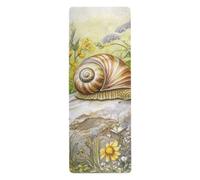 Snail Slowly Moving on The Stone Tapis de yoga de voyage pour pilates imprimé, antidérapant, antidérapant, serviette de yoga avec sac pour transport de tapette para ejercicio 180,3 x 66 cm