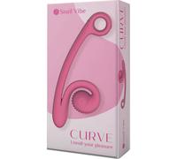 Snail Vibe – Vibromasseur rabbit Curve – Double stimulation – 12 cm – Rose