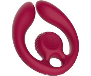 SNAIL VIBE - Gizi Duo Stimulateur pour Couples Télécommande Bourgogne
