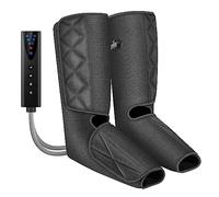 Snailax Appareil de massage pour jambes avec chaleur et compression, 3 modes 3 intensités, massage des mollets et des pieds, télécommande, cadeau pour hommes et femmes