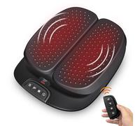 Snailax Appareil de massage pour les pieds, Masseur Pieds électrique avec Vibration Réglable et Chaleur, Télécommande, Chauffe-Pieds pour Relaxation des Pieds, Cadeau Homme Femme Maman Papa, Noir