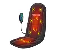 Snailax Coussin de Massage avec Chaleur et Vibration, 8 Moteurs de Vibration pour Le Dos et Le Cou, Appareil de Massage du Dos pour chaises, Coussin d'assise pour la Maison, Le Bureau, Cadeaux