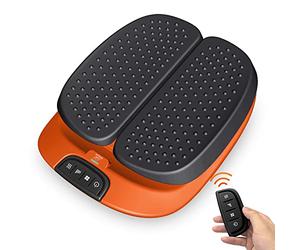 SNAILAX Massage Pieds Vibration Réglable avec Chaleur, Télécommande, Chauffe-Pieds, Appareil de Masseur Pieds électrique pour Circulation et Relaxation Des Pieds，Cadeau Maman Papa Homme Femme （Orage）