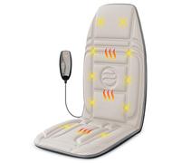 Snailax Masseur de dos par vibration avec chaleur - 10 moteurs de vibration et 2 niveaux de chauffage, chaise, masseur monté pour chaise de bureau, fauteuil inclinable, canapé (prise britannique