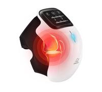 Snailax Masseur de genou sans fil avec chaleur pour l’arthrite gonflement raideur, massage du genou avec 3 températures| 3 modes de massage par vibration| Fonction laser et infrarouge| Affichage LED