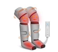 Snailax Masseur de jambes avec chaleur, compression et pétrissage, adapté aux mollets et genoux, 3 modes de massage et 3 niveaux de chaleur, masseur pieds et jambes 3 en 1, cadeau pour hommes et femme