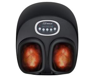 Snailax Masseur de pieds avec chaleur pour fasciite plantaire, masseur de pieds Shiatsu pétrissage profond, compression, vibration, chauffe-pieds
