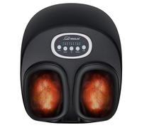 Snailax masseur de pieds électrique avec chaleur, masseur de pieds shiatsu électrique avec rouleaux de compression pétris, massage des pieds, chauffe-pieds, cadeaux pour femmes hommes