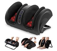 Snailax Masseur de pieds et mollets avec chaleur, masseur de jambes pour la douleur et la circulation, masseur de pieds shiatsu pour pieds, mollet, cheville, jambe, fasciite plantaire, neuropathie,
