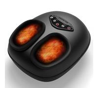 Snailax Masseur de pieds Shiatsu électrique chauffant, massage pieds avec pétrissage et compression, arrêt automatique, chauffe-pieds, cadeau homme et femme