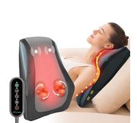 Snailax Masseur Dos et Cervicales avec Chaleur | Massage Shiatsu et vibrations, 8 nœuds, 3 niveaux de chaleur, pour nuque et dos, maison, bureau,cadeau femme et homme