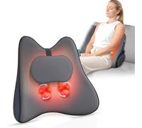 Snailax Masseur Shiatsu pour le dos, le cou et les épaules, design en mousse à mémoire de forme, pétrissage 6D, soulagement des tissus profonds, soutien lombaire pour chaises de bureau, cadeaux pour