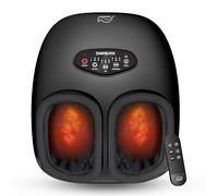 Snailax Shiatsu Appareil de massage des pieds avec chaleur pour la fasciite plantaire, masseur de pieds électrique avec pétrissage profond 3D | Rouleaux | Compression | Vibration, Taille 47, cadeaux