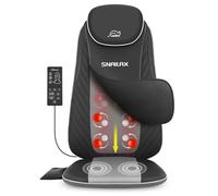 Snailax Shiatsu Appareil de Massage dorsal avec Chaleur et Vibration, Siège Massant chauffant, Fauteuil de Massage pour le Dos et la Nuque, Cadeaux