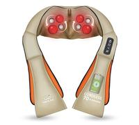 Snailax Shiatsu Masseur cervical sans fil - Masseur de cou et d'épaule avec chaleur, Appareil de massage électrique portables rechargeables pour soulager les douleurs,Cadeau maman homme