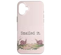 Snails Slug Life We 'LL Get There When We Get There Cloué It Coque pour iPhone 16 Plus